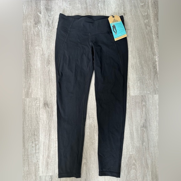 Prana Momento Mid-Rise Leggings Black Sz Medium - Picture 2 of 8